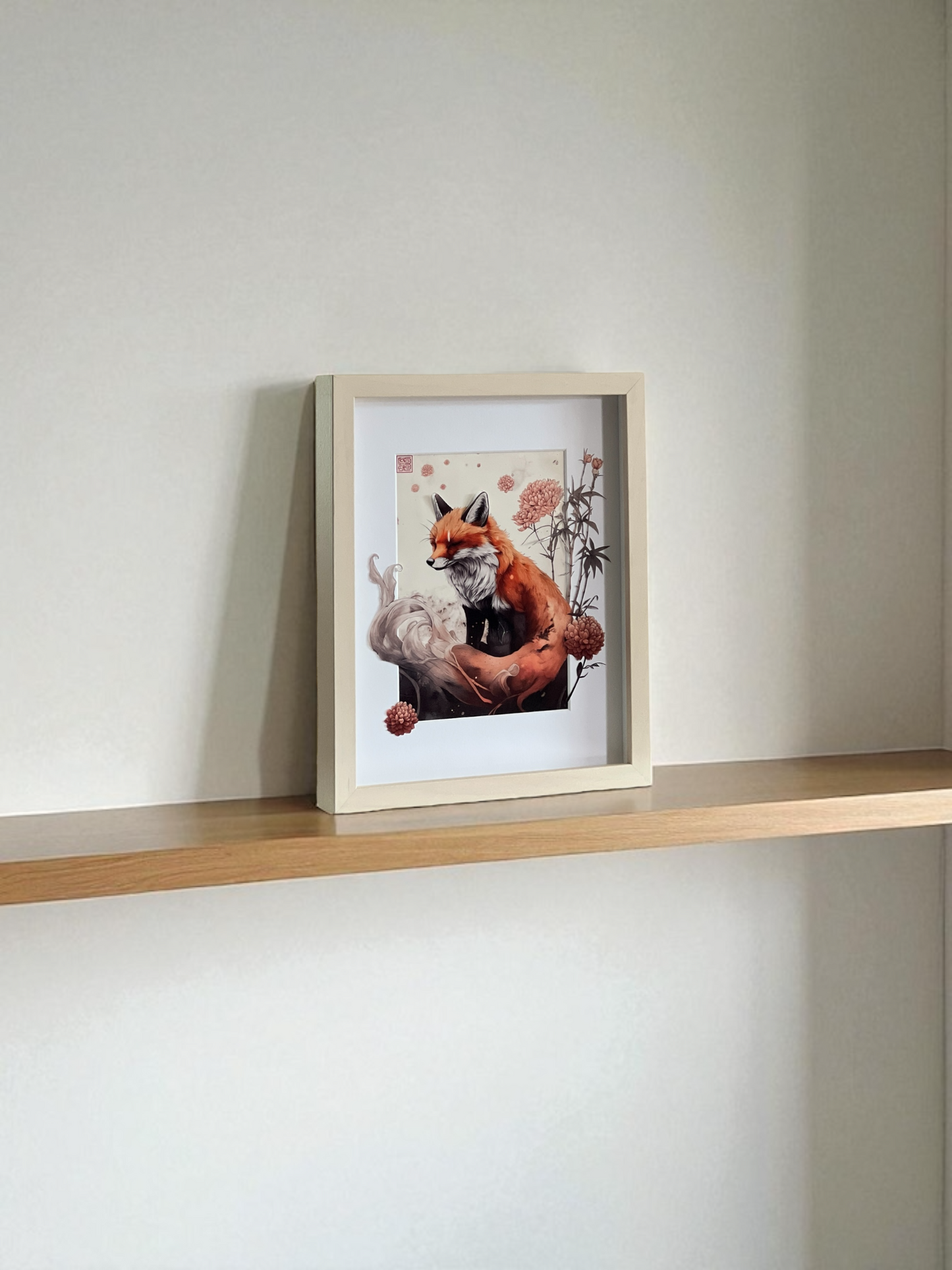 Big size Framed Hand-Cut & Layered Korean Traditional Art Style Print wall art – The Gukhwa Fox's Path