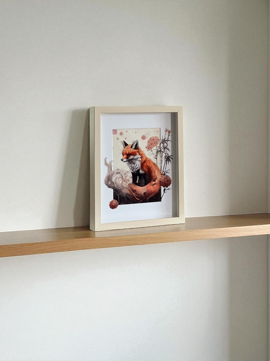Big size Framed Hand-Cut & Layered Korean Traditional Art Style Print wall art – The Gukhwa Fox's Path